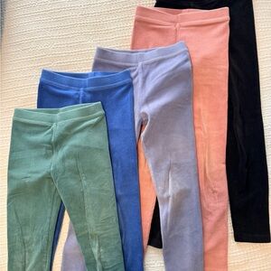 Crewcuts Kids Leggings in Green, Blue, Purple, Pink, and Black